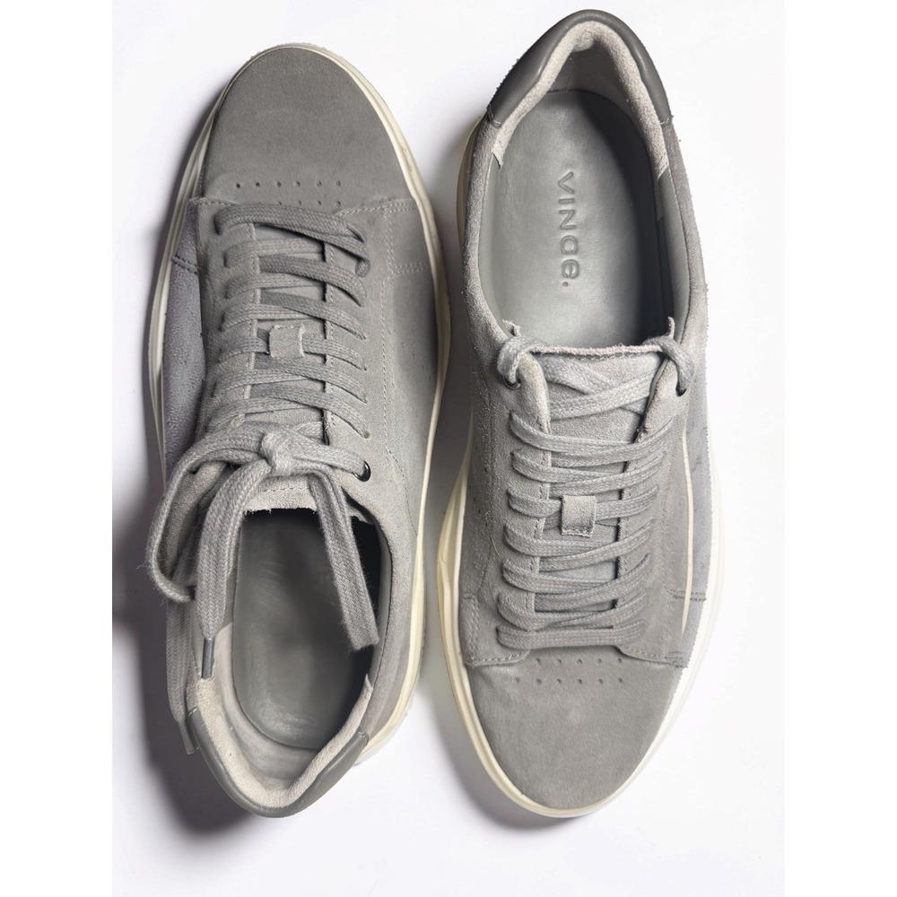 VINCE Brady-B Men's Size 8.5 Suede Gray (Smoke SU) Sneakers EUC - Picture 8 of 10